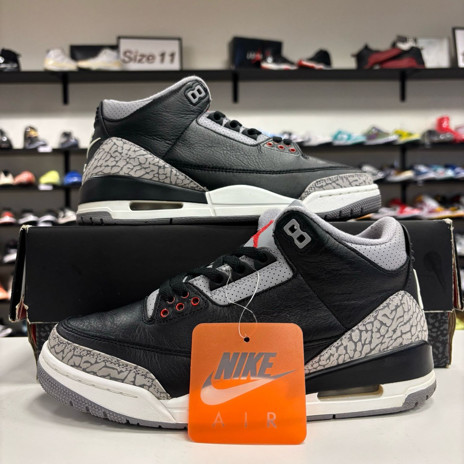 PO AIR JORDAN 3 RETRO BLACK CEMENT (2024) SIZE 7