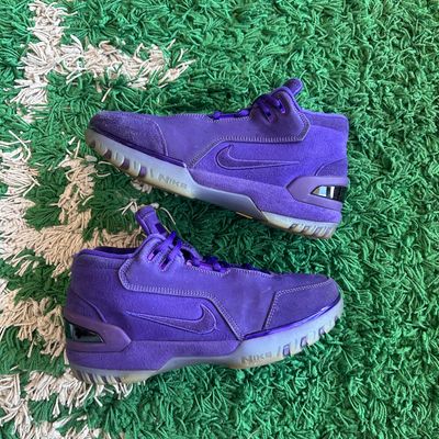 PO2 NIKE AIR ZOOM GENERATION COURT PURPLE SUEDE SX SIZE 8