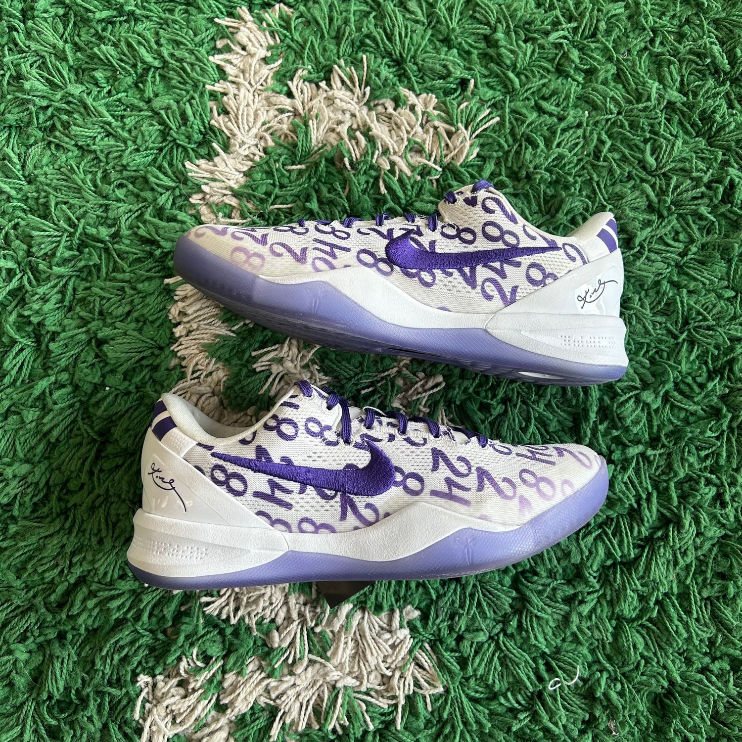 PO NB NIKE KOBE 8 PROTRO COURT PURPLE SIZE 7.5
