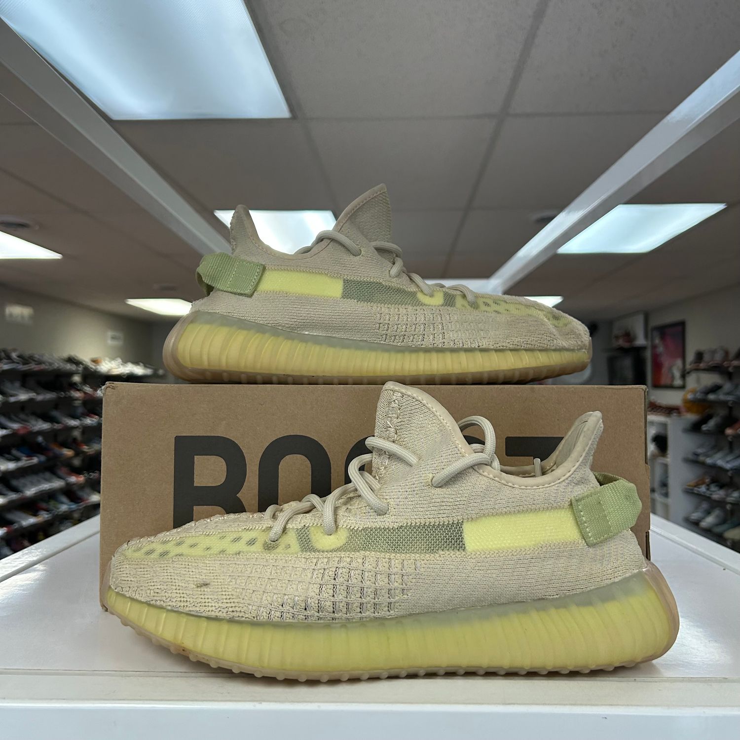 PO ADIDAS YEEZY 350 BOOST V2 FLAX SIZE 9.5