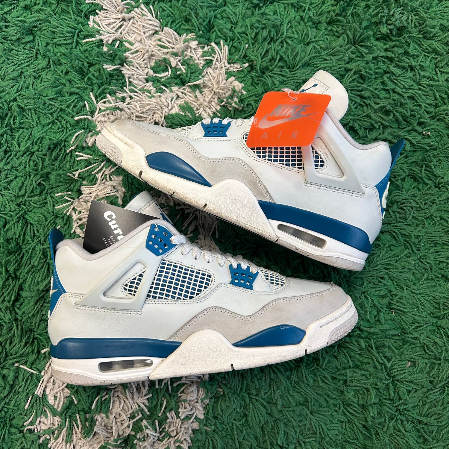 PO NB AIR JORDAN 4 RETRO MILITARY BLUE (2024) EB SIZE 10.5