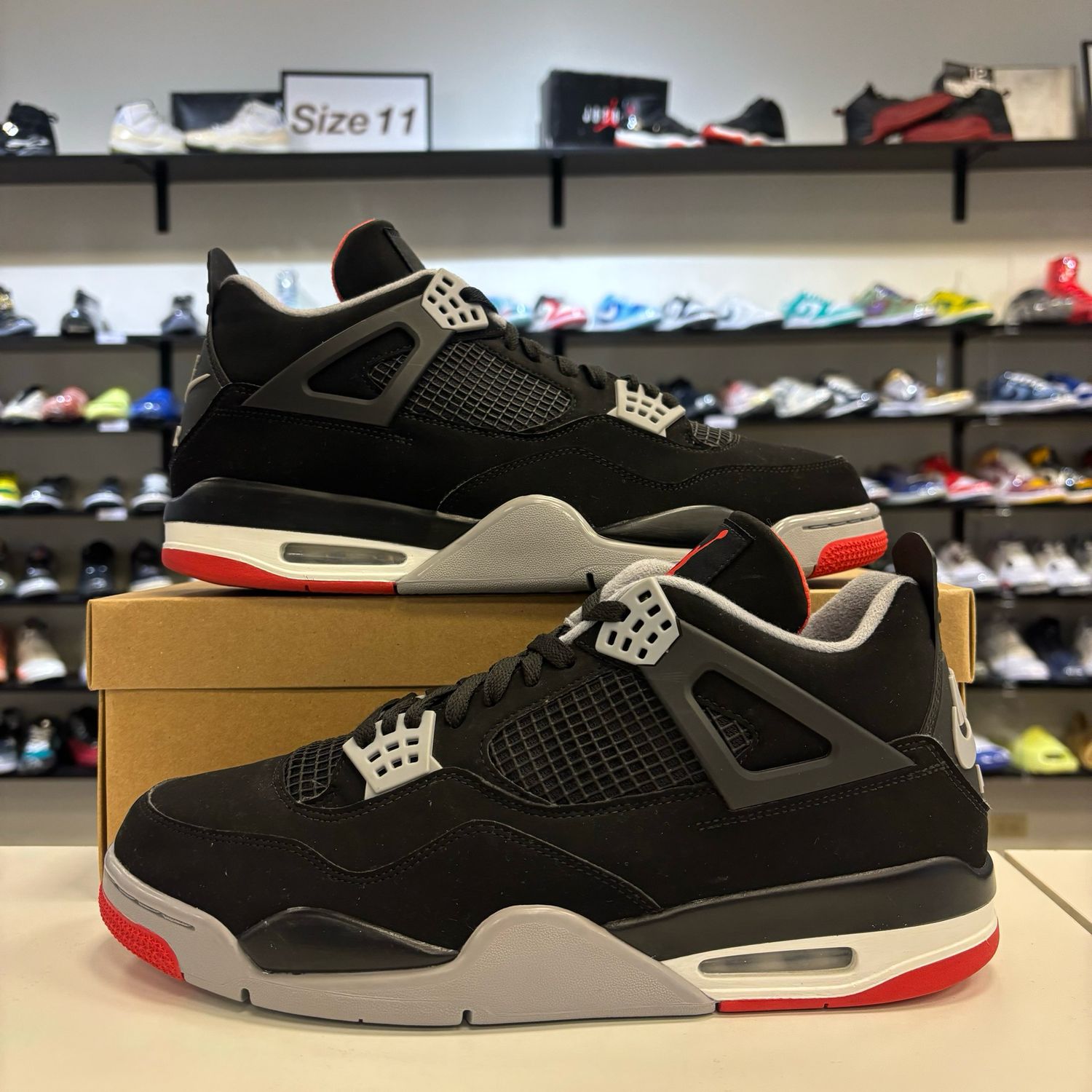 PO NB 2 AIR JORDAN 4 BRED 2019 SIZE 13