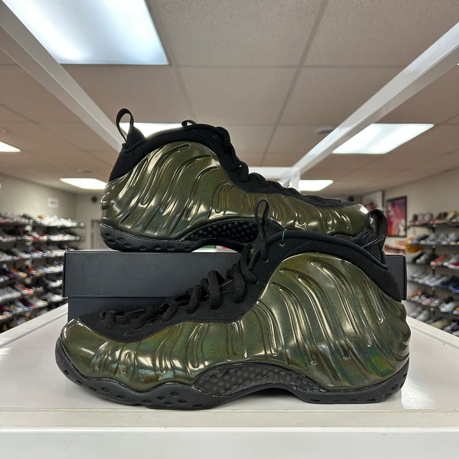 NEW NIKE AIR FOAMPOSITE ONE LEGION GREEN