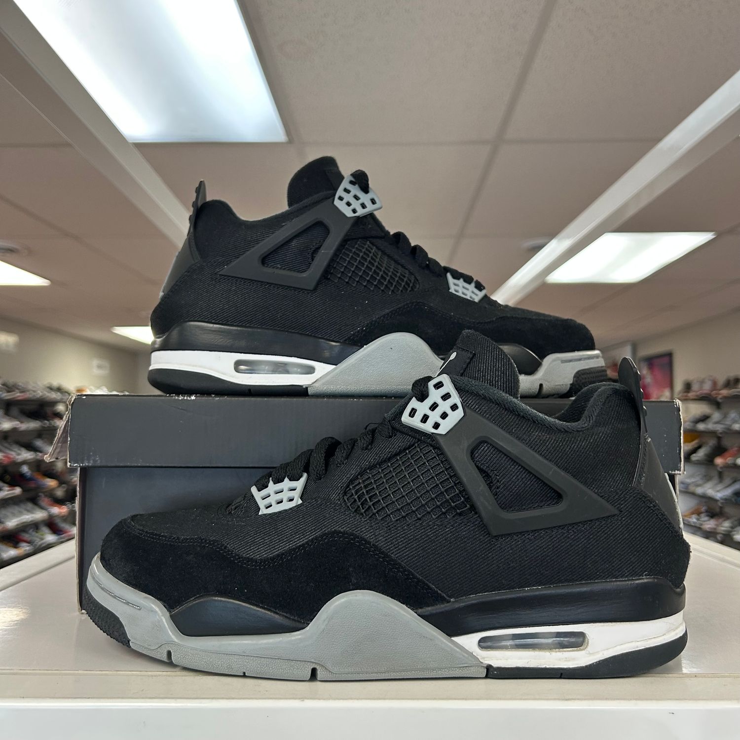PO2 AIR JORDAN 4 RETRO SE BLACK CANVAS SIZE 11