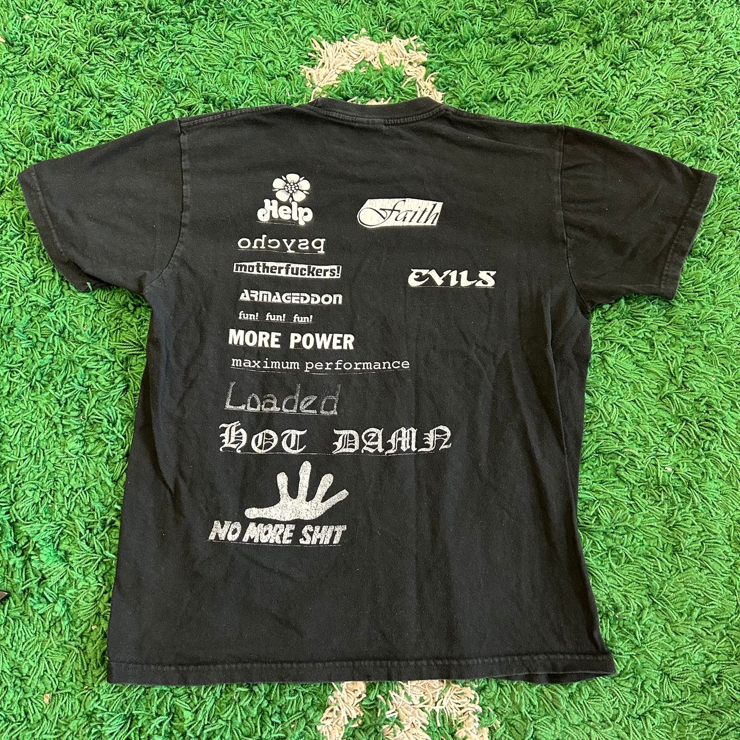 PO SUPREME NO MORE SHIT TEE BLACK SIZE M