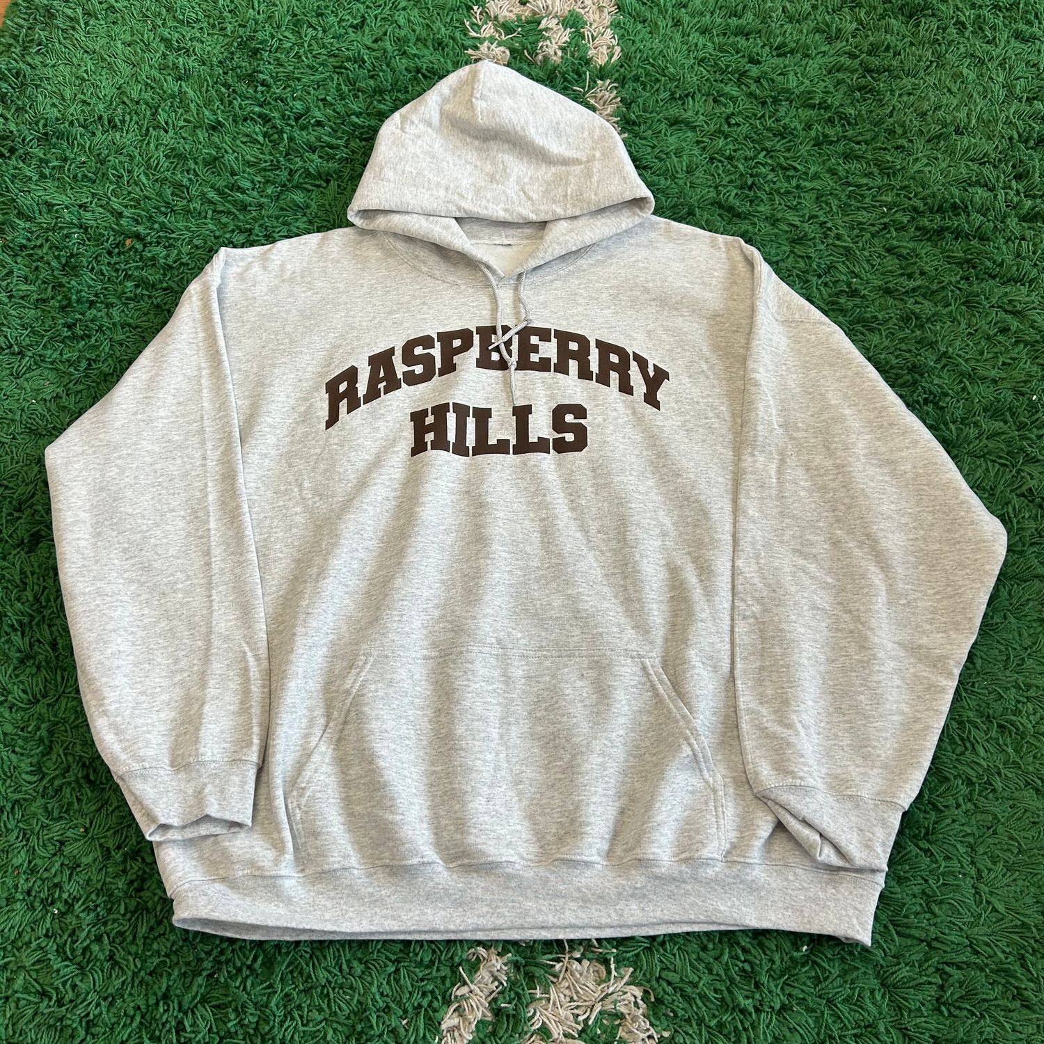 NEW GV GALLERY RASPBERRY HILLS OG ARC LOGO HOODIE LIGHT HEATHER GREY SIZE XXL