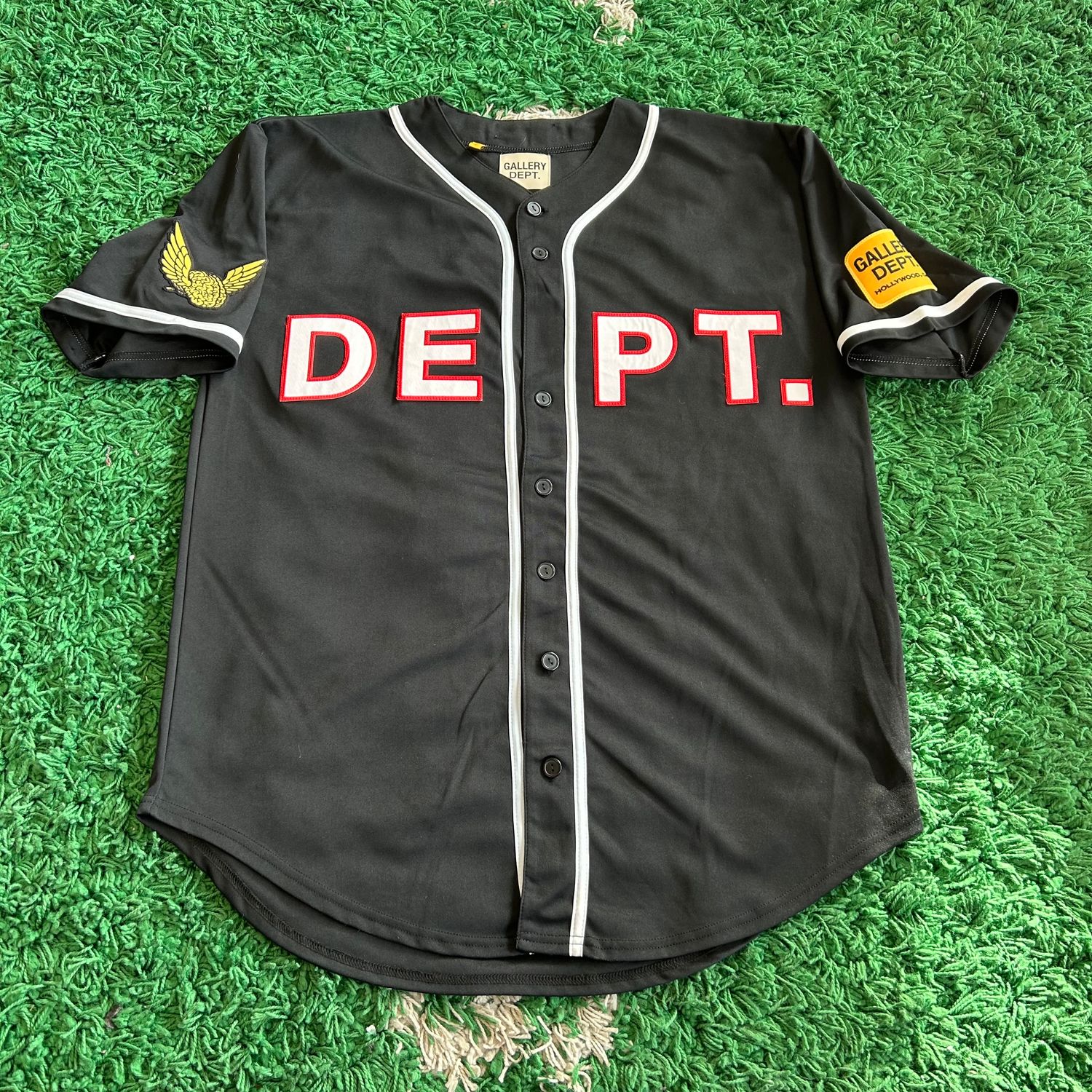 PO GALLERY DEPT. ECHO PARK BASEBALL JERSEY BLACK SIZE XL