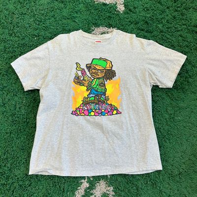 PO SUPREME MOLOTOV TEE LIGHT GREY SIZE L