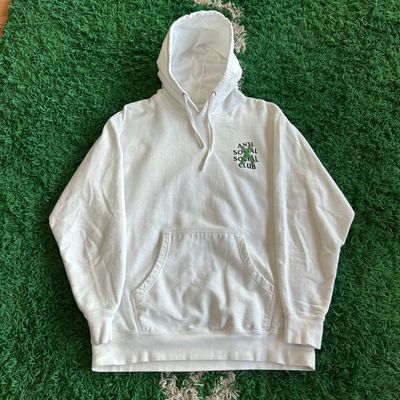 PO ANTI SOCIAL SOCIAL CLUB CANCELLED REMIX HOODIE WHITE SIZE XL