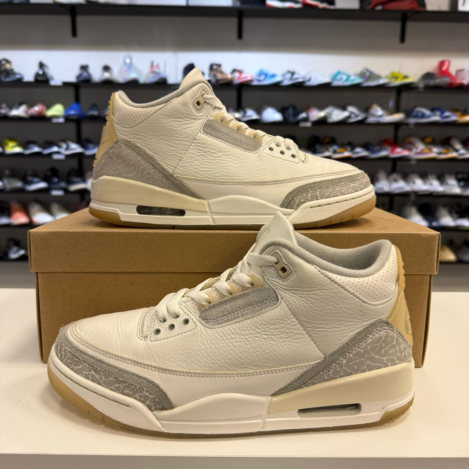 PO NB AIR JORDAN 3 CRAFT IVORY SIZE 9