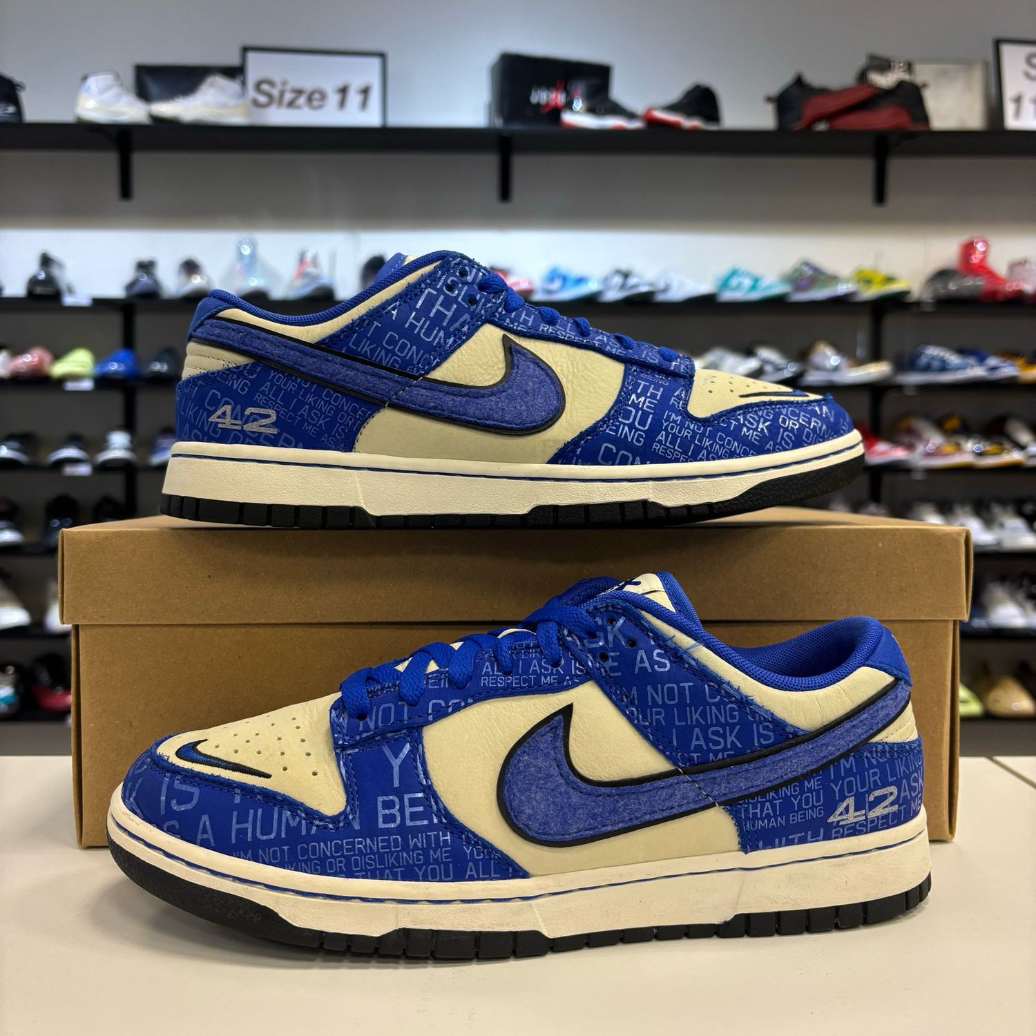 PO NB NIKE DUNK LOW JACKIE ROBINSON SIZE 9.5