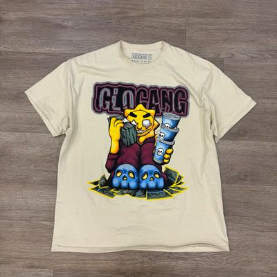 PO GLO-GANG CREAM TEE SIZE XL