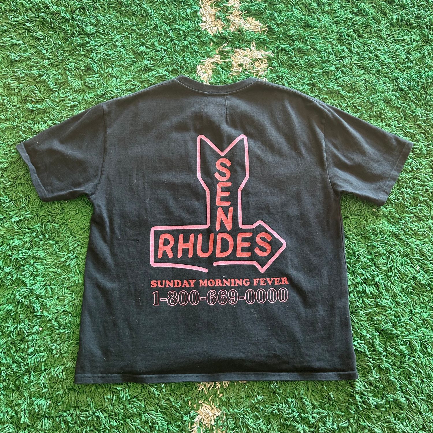 PO RHUDE "SEND RHUDES" GRAPHIC TEE SIZE L