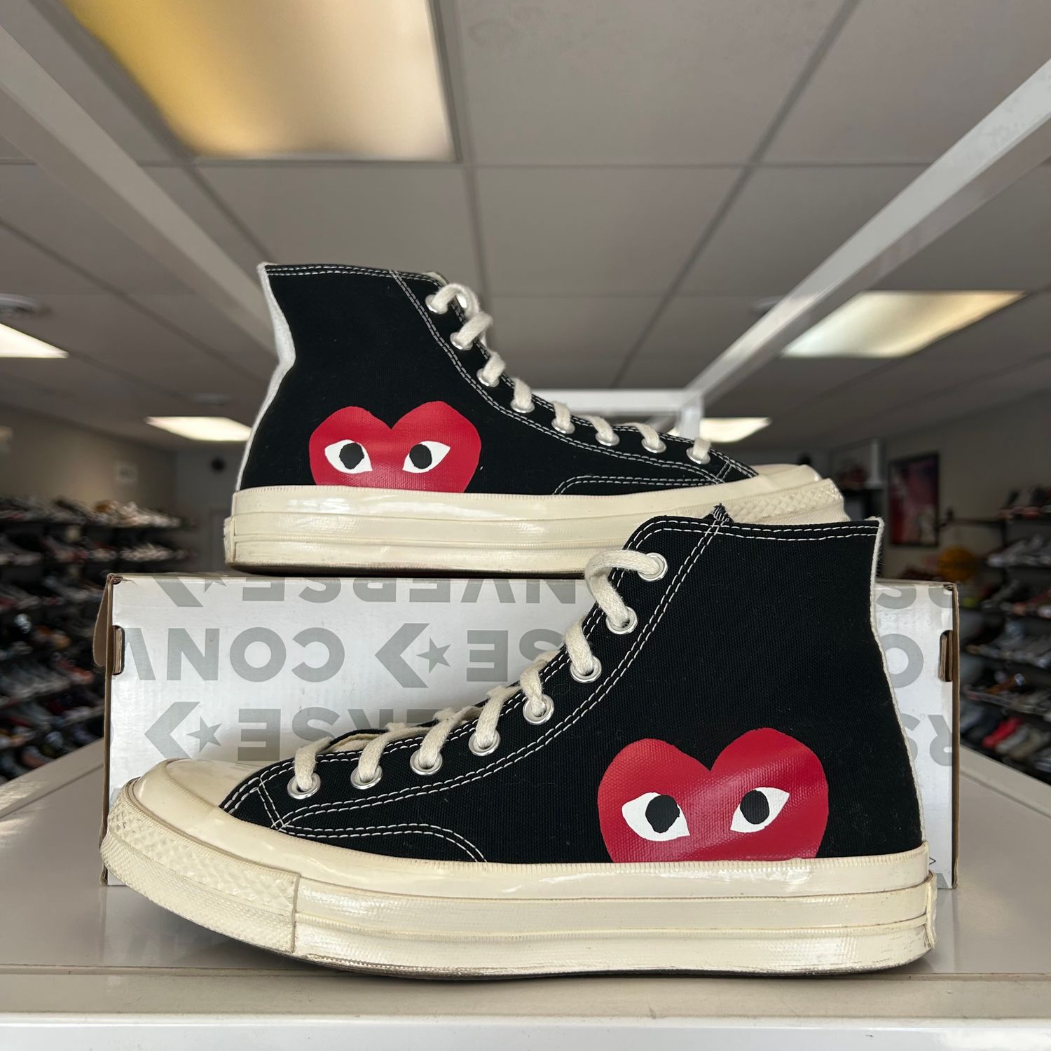 PO2 CONVERSE CDG BLACK HIGH SIZE 8.5