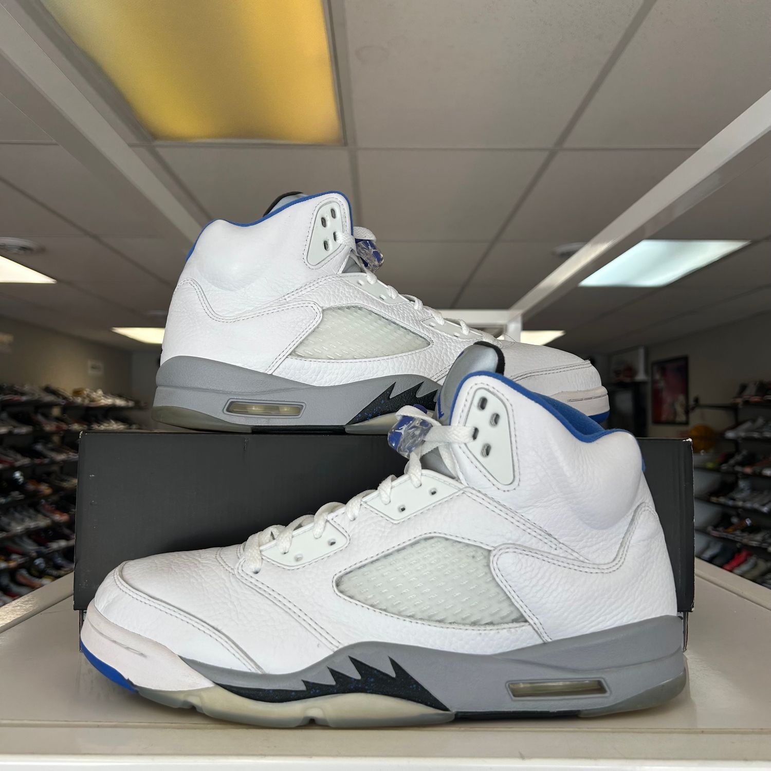 PO AIR JORDAN 5 RETRO WHITE STEALTH (2021) SIZE 11.5