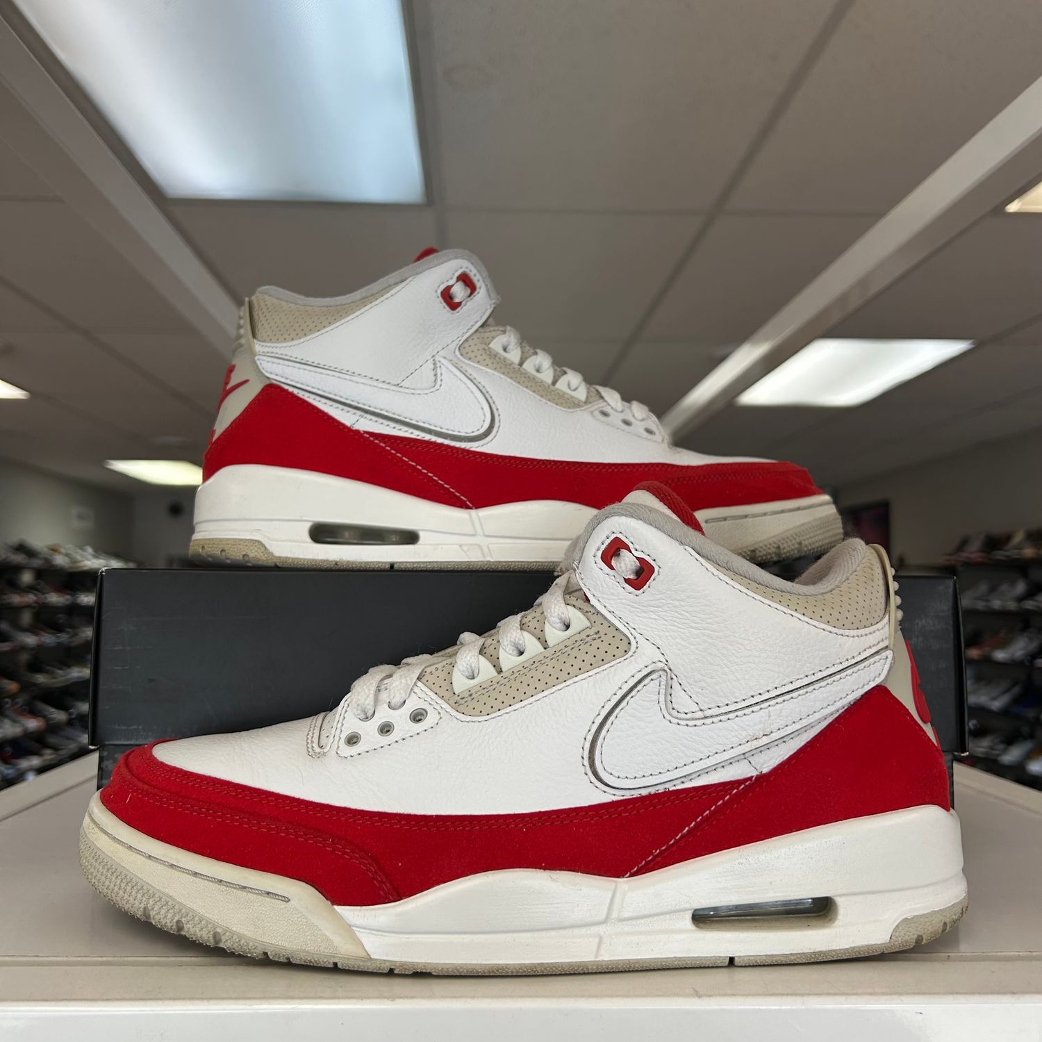 PO AIR JORDAN 3 RETRO TINKER WHITE UNIVERSITY RED SIZE 11