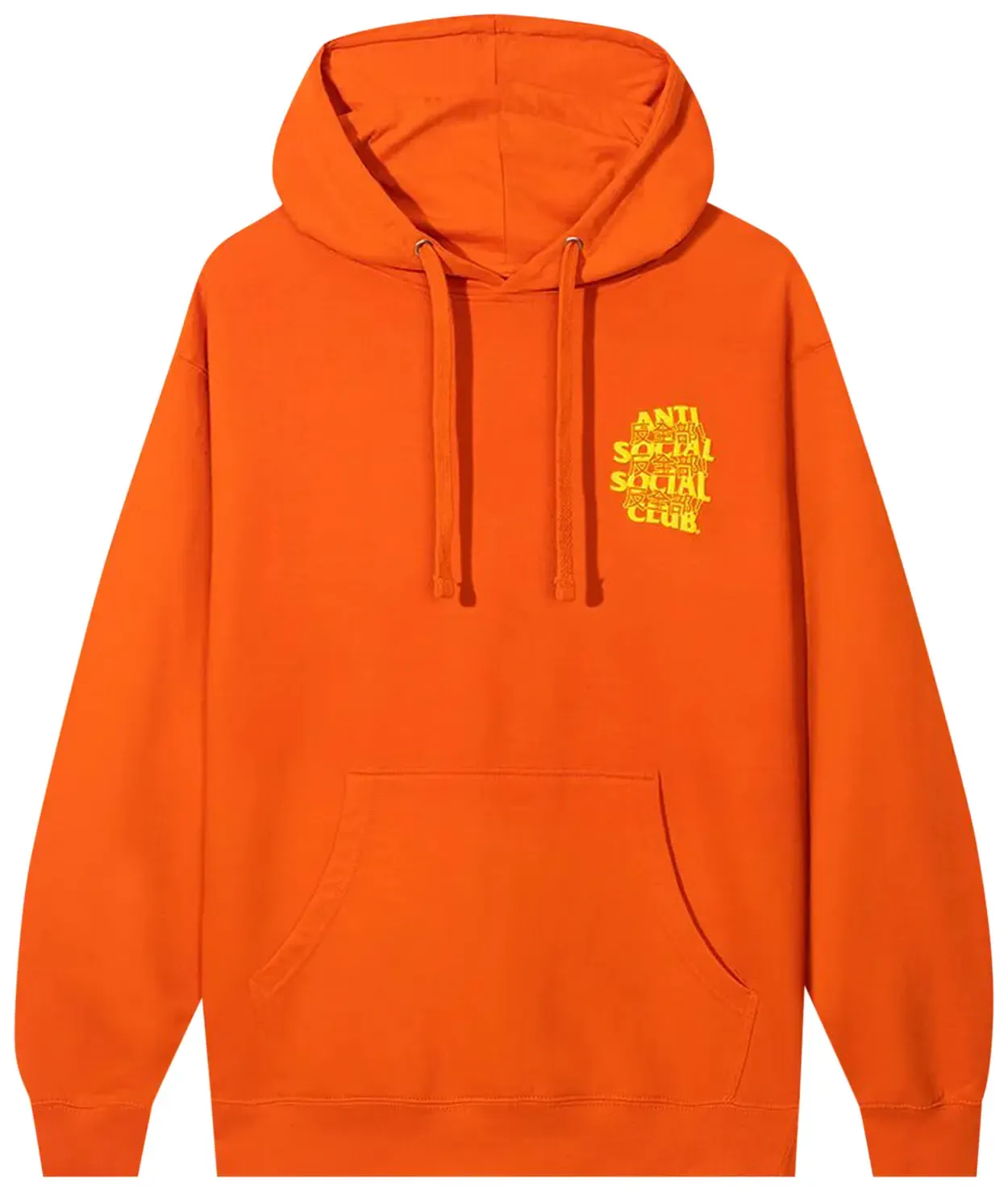 NEW ANTI SOCIAL SOCIAL CLUB KABUROSAI HOODIE ORANGE