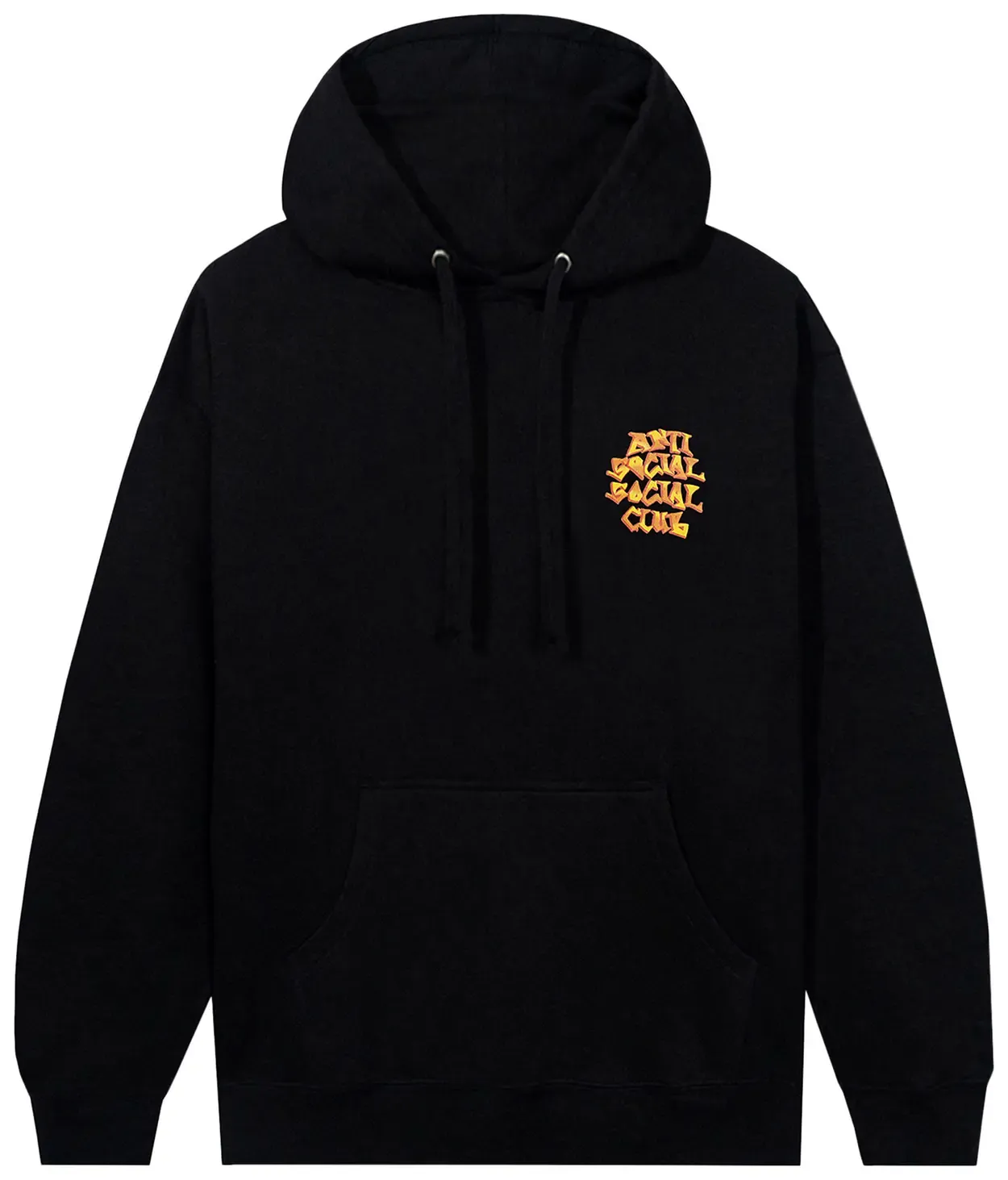 NEW ANTI SOCIAL SOCIAL CLUB LOW BROW PREMIUM HOODIE BLACK