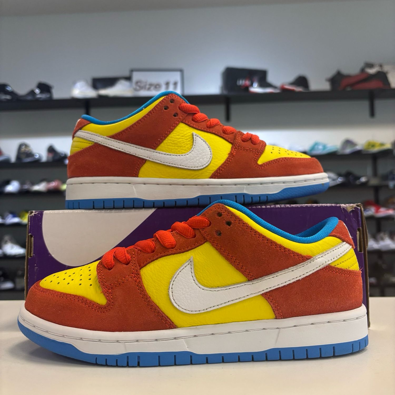 PO NIKE SB DUNK LOW BART SIMPSON SIZE 4.5