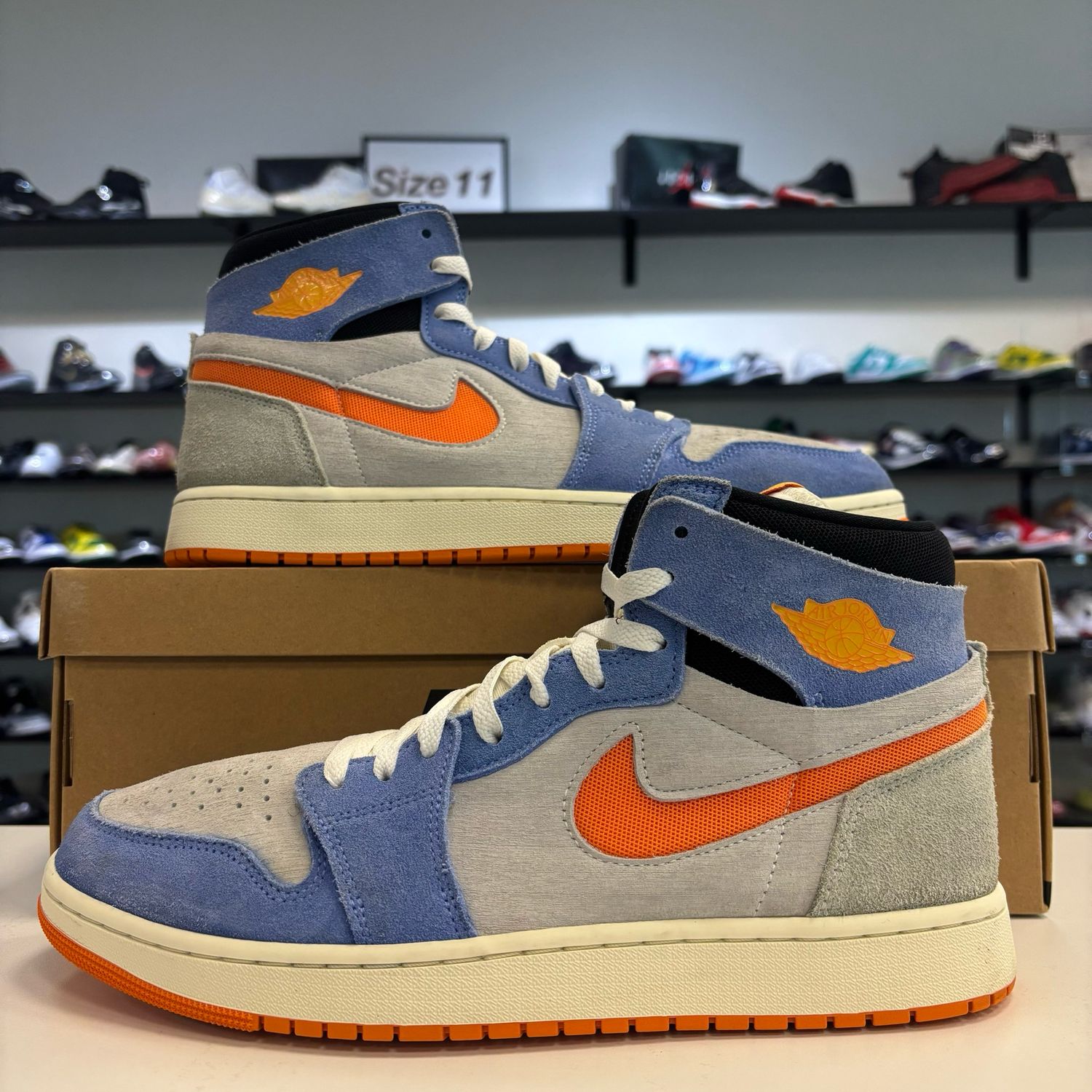 PO JORDAN 1 HIGH ZOOM AIR CMFT 2 ROYAL PULSE ALPHA ORANGE SIZE 12.5