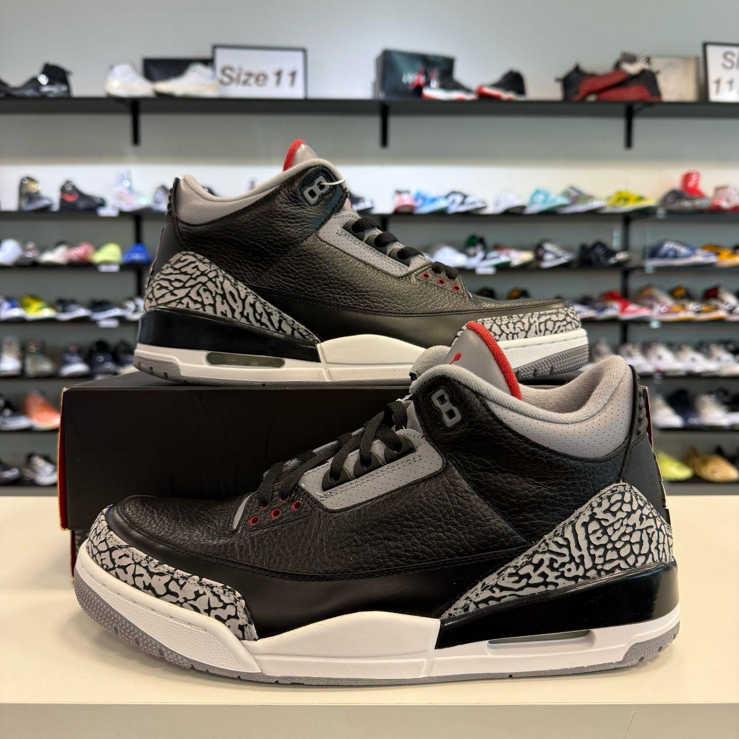 NEW AIR JORDAN 3 BLACK CEMENT (2011)