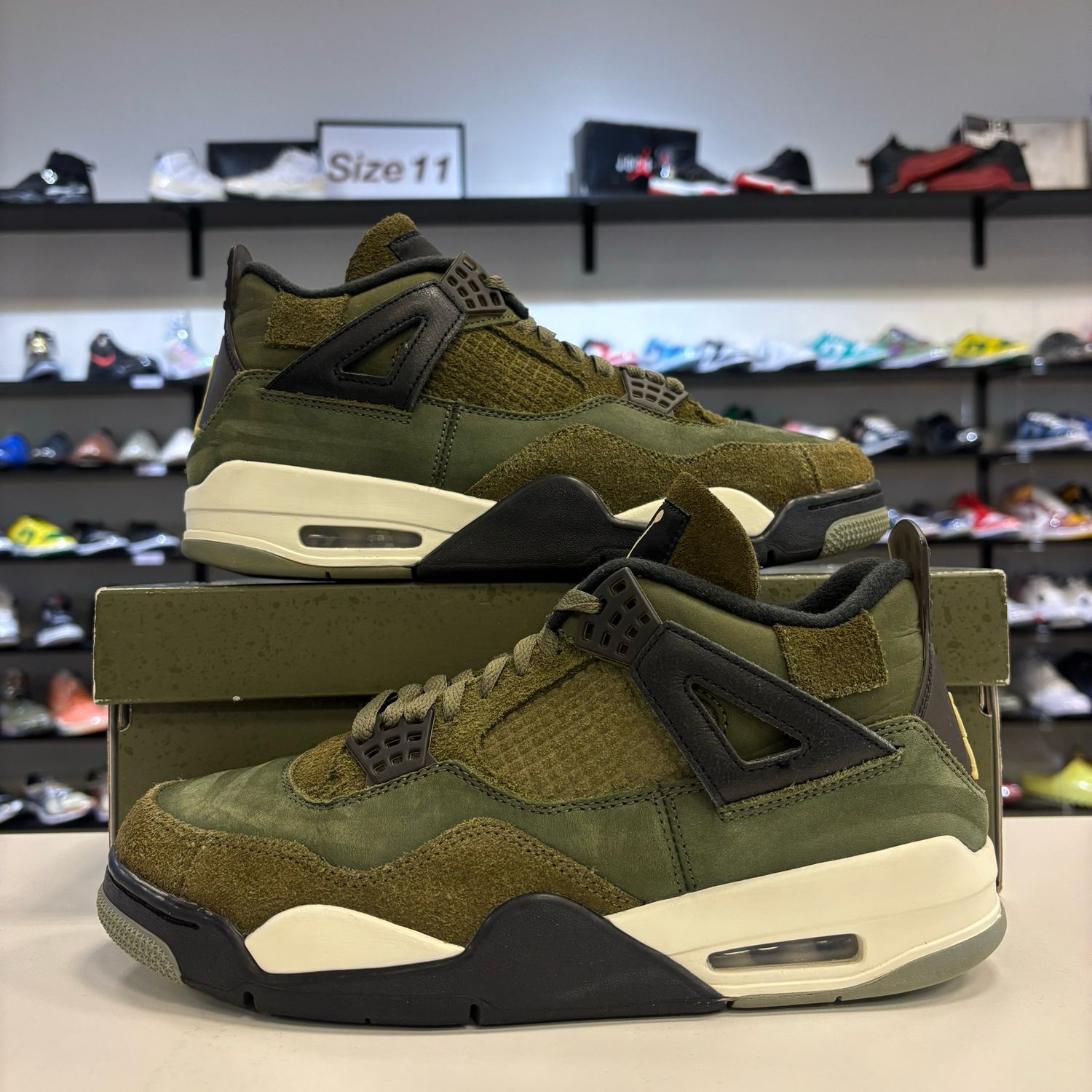 PO3 AIR JORDAN 4 CRAFT MEDIUM OLIVE SIZE 9