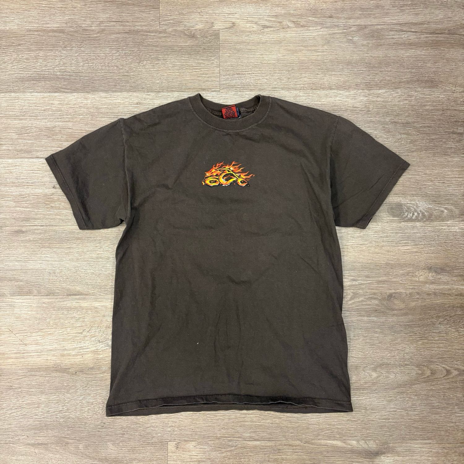 Y2K WEST COAST CHOPPERS BROWN TEE SIZE LARGE