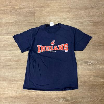 VINTAGE INDIANS BASEBALL CLUB TEE SIZE LARGE