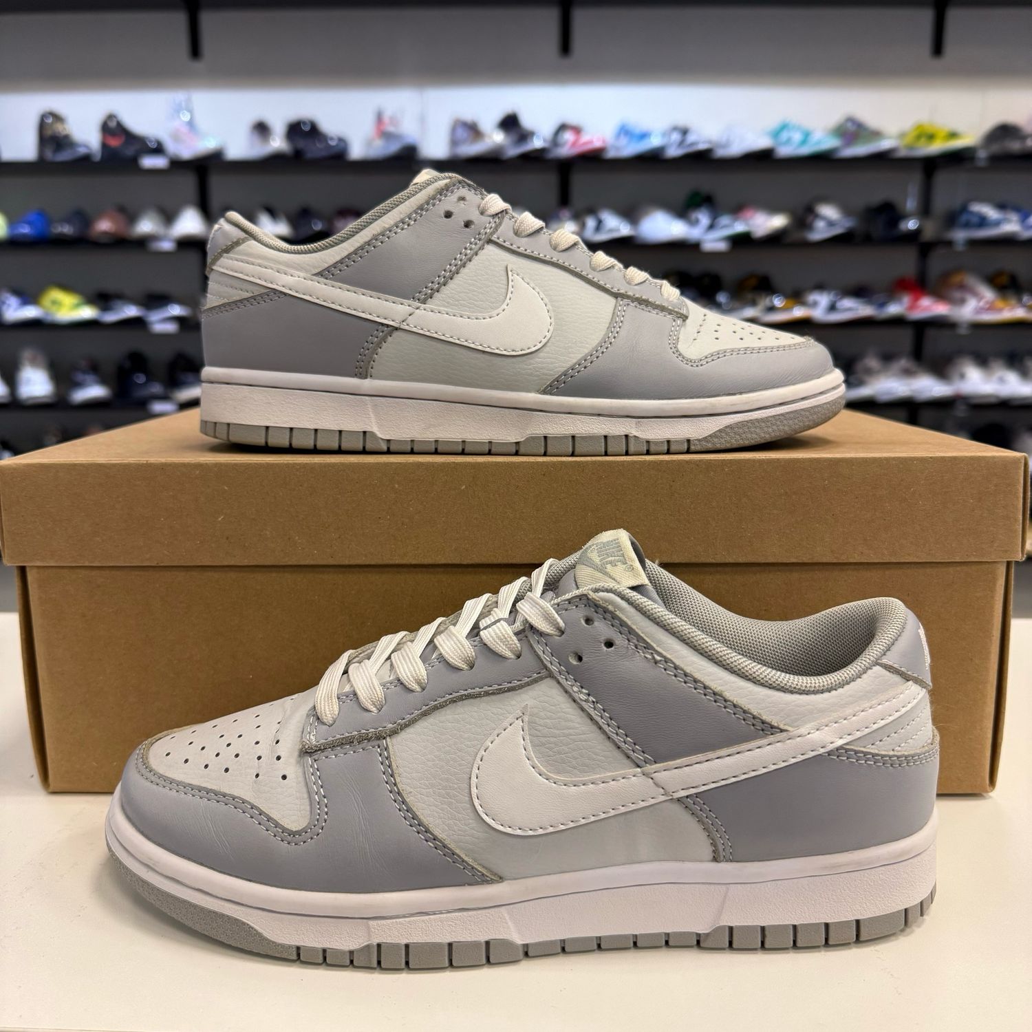 PO NB NIKE DUNK LOW TWO TONE GREY SIZE 6