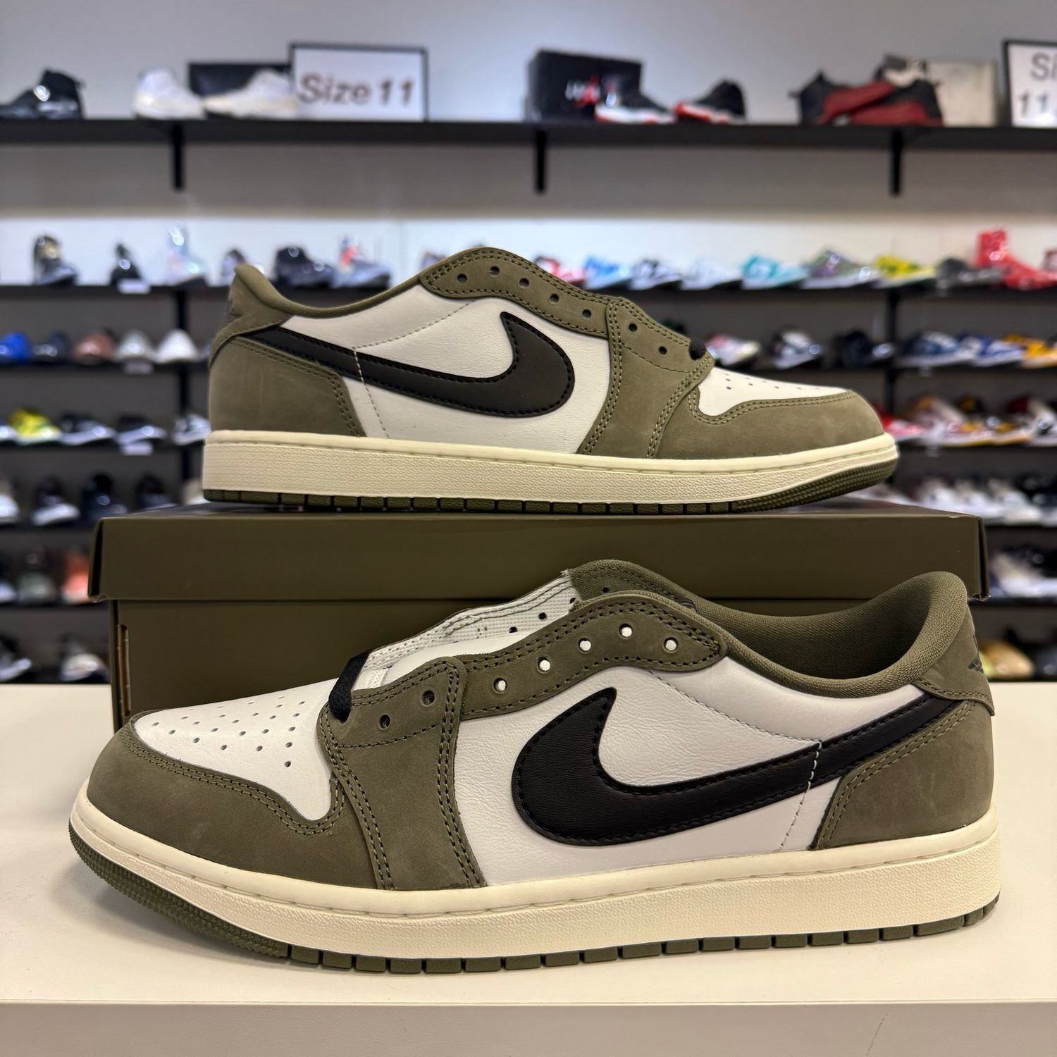 NEW AIR JORDAN 1 RETRO LOW OG MEDIUM OLIVE (2025)