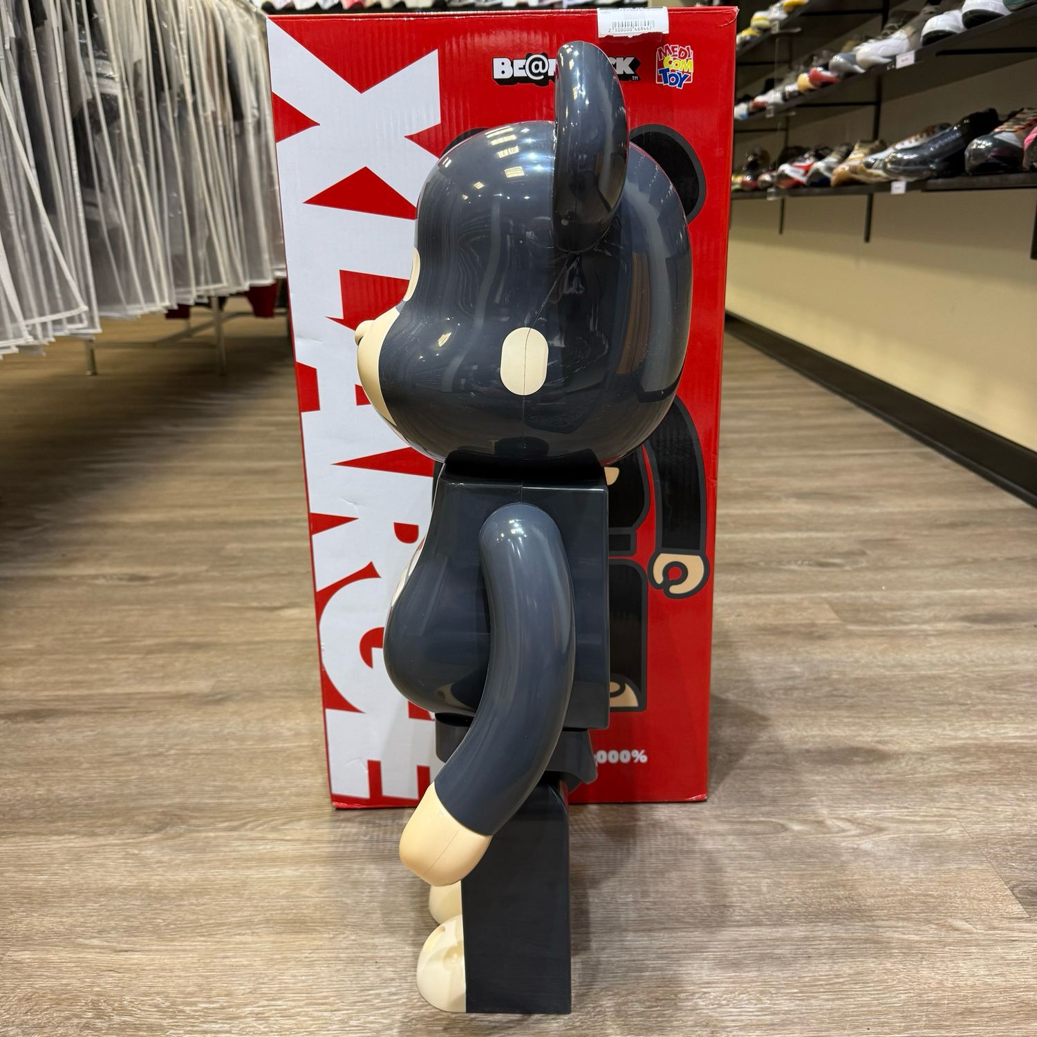LITTLE FRIEND BE@RBRICK BLACK 1000% Damaged Goods] BE @ RBRICK 