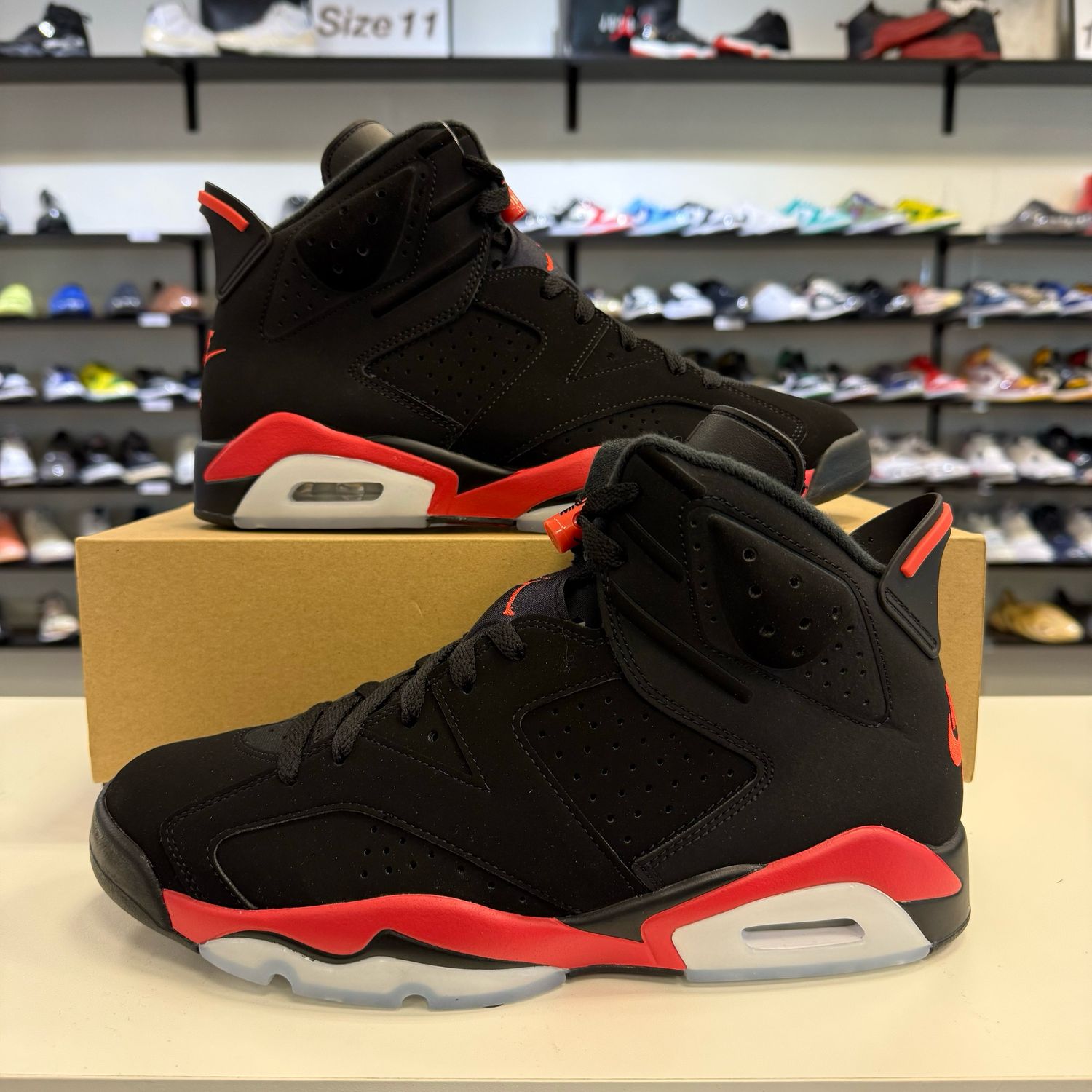 NEW AIR JORDAN 6 RETRO INFRARED SALESMAN