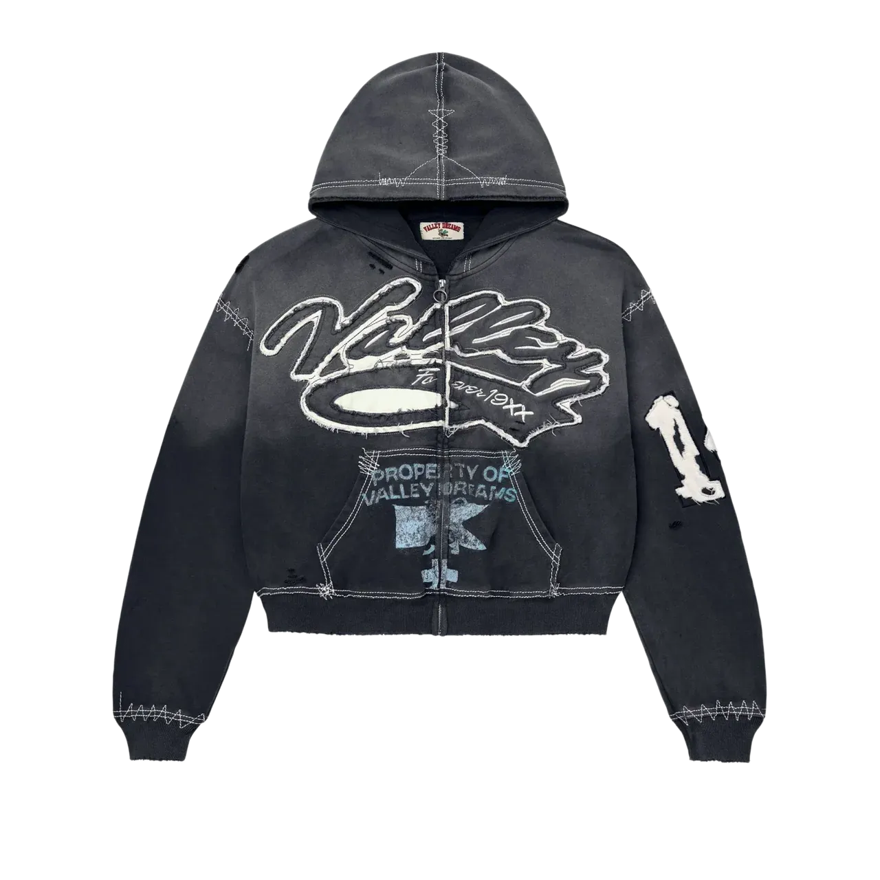 NEW VALE RELIGION ZIP UP BLACK