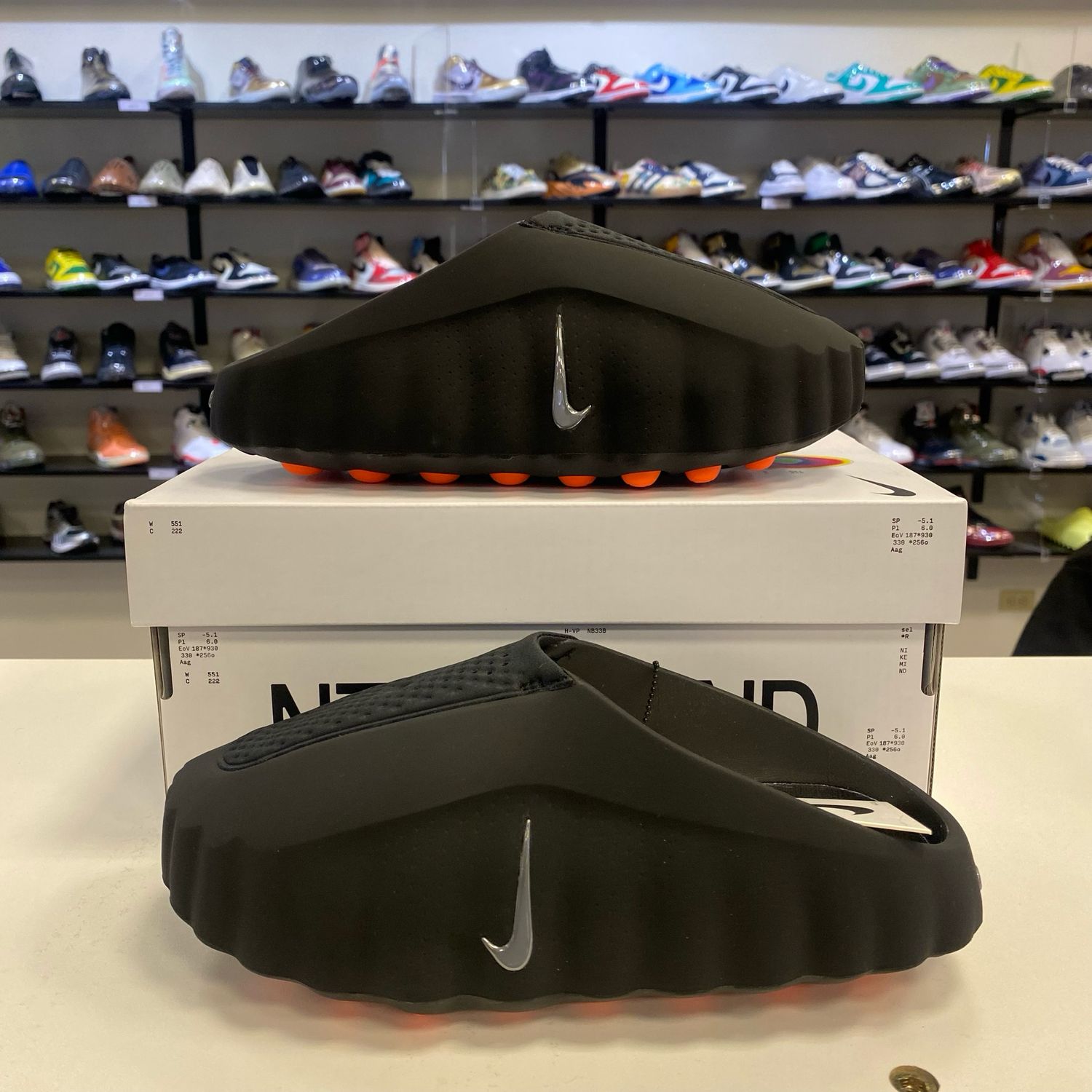 NEW NIKE MIND 001 SLIDE BLACK CHROME 