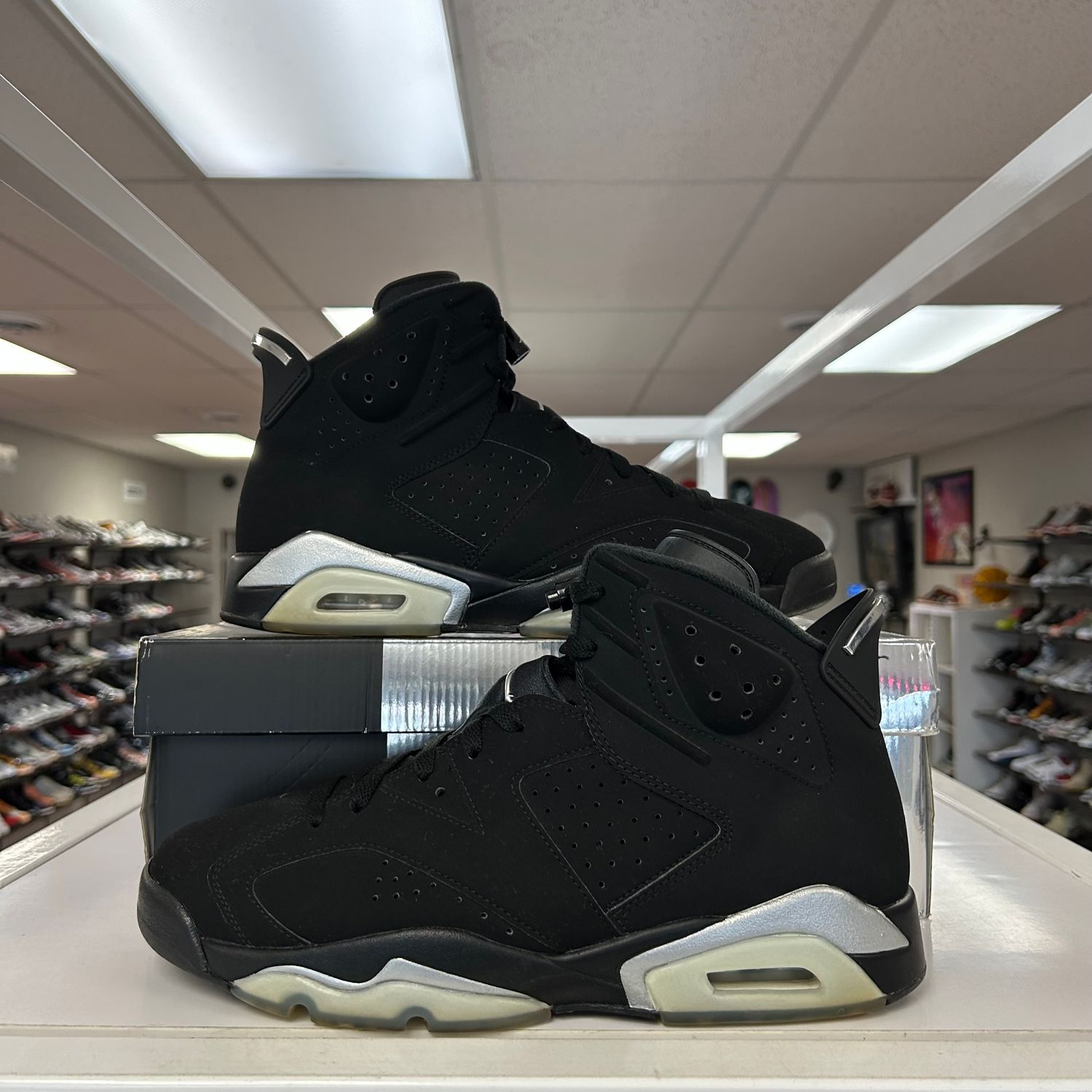 PO2 AIR JORDAN 6 RETRO CHROME EB SIZE 10.5