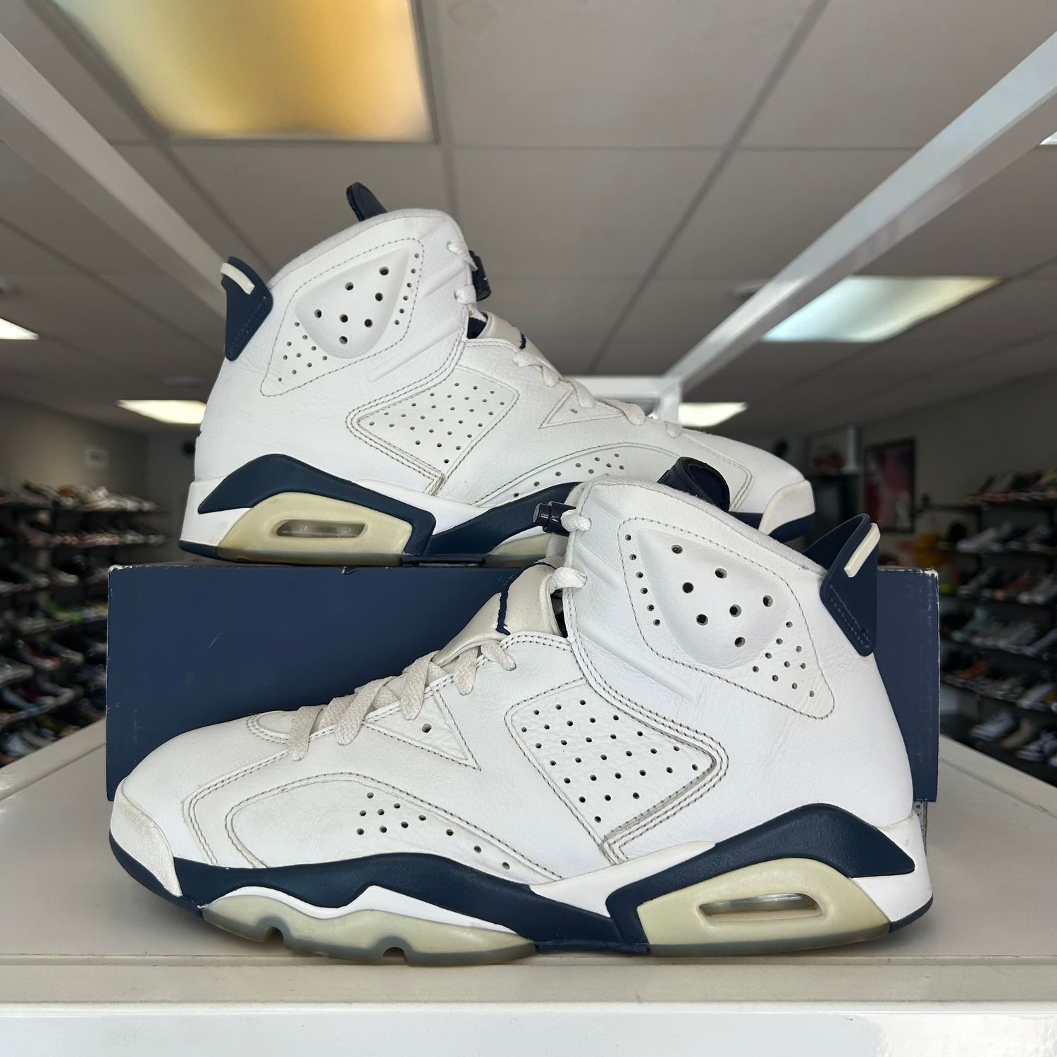PO3 AIR JORDAN 6 MIDNIGHT NAVY SIZE 10.5