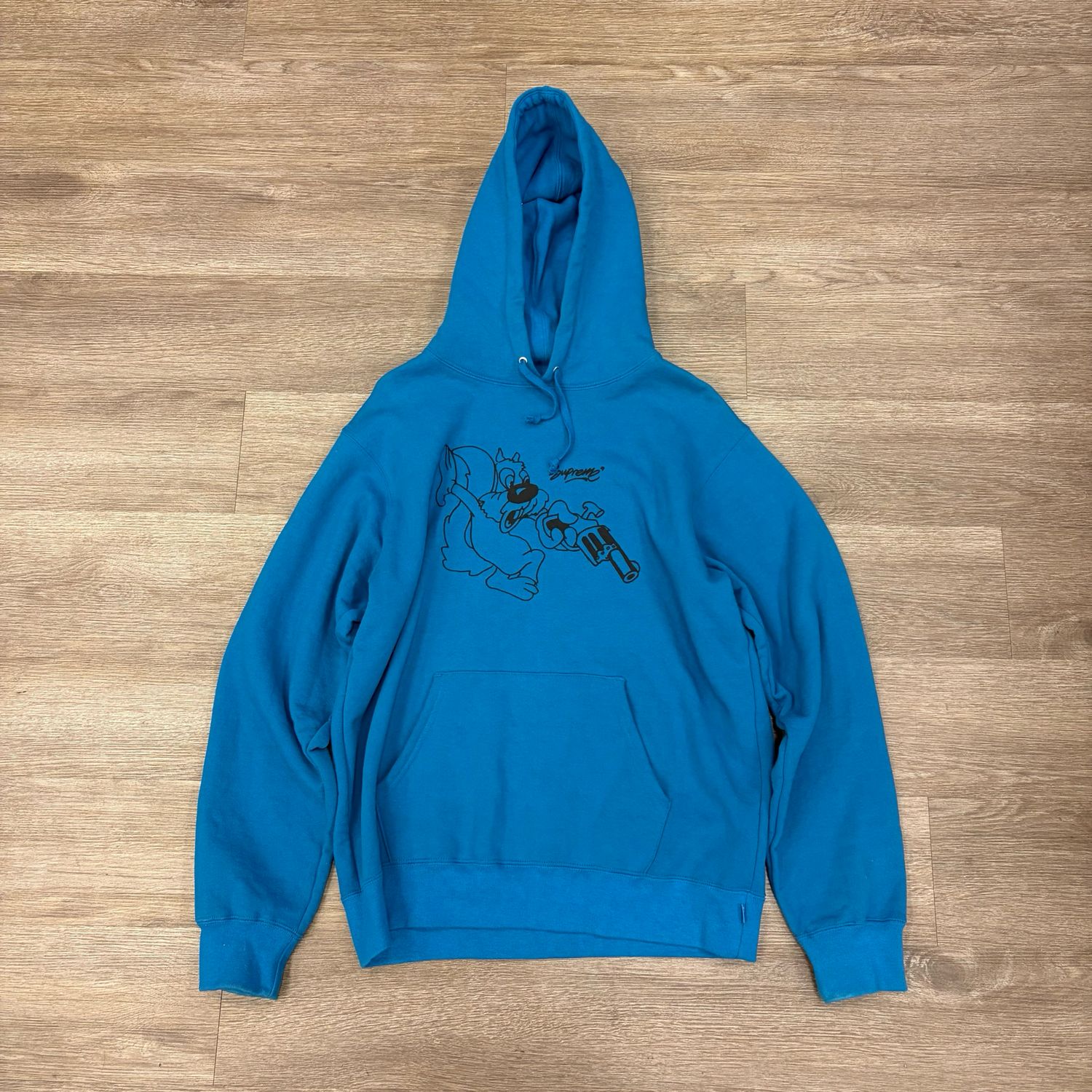 PO SUPREME LEE HOODED SWEATSHIRT DARK AQUA SIZE XL