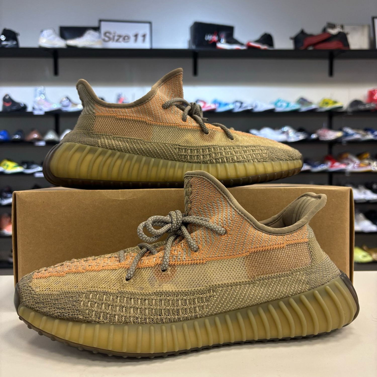 PO NB ADIDAS YEEZY 350 SAND TAUPE SIZE 10