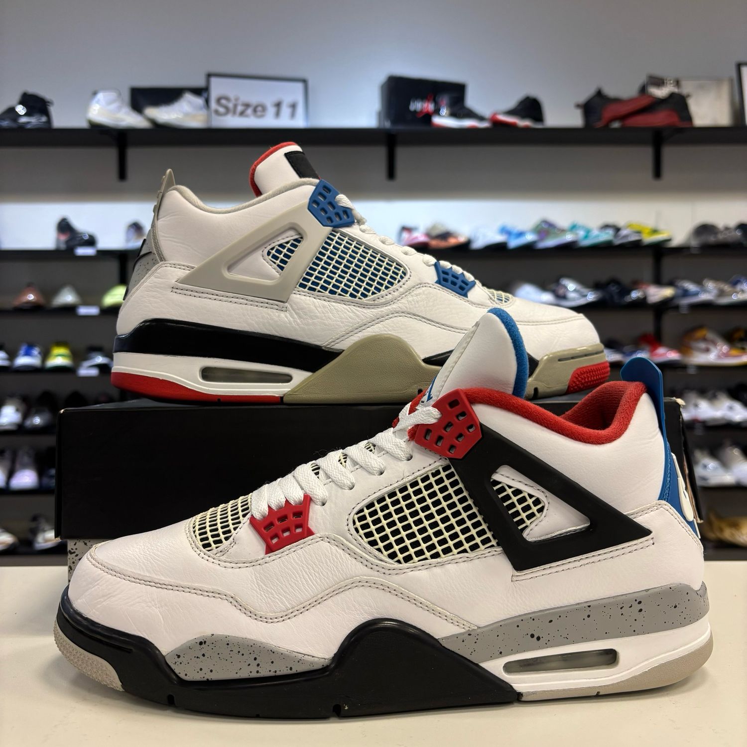 PO2 AIR JORDAN 4 WHAT THE SIZE 12