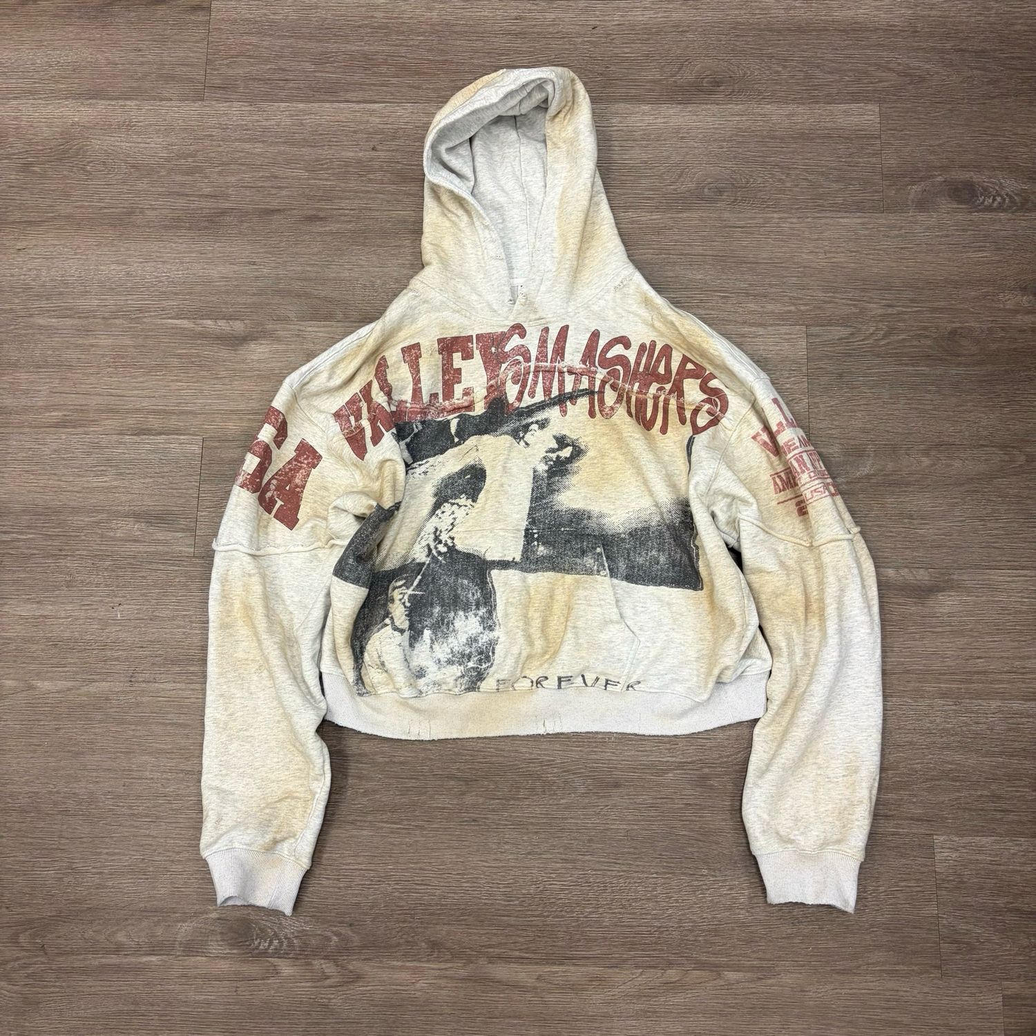 PO VALE FOREVER SMASHER PULLOVER TAN/RED SIZE XL