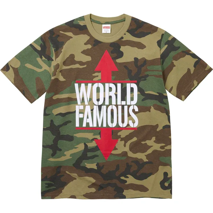 NEW SUPREME WORLD FAMOUS TEE CAMO