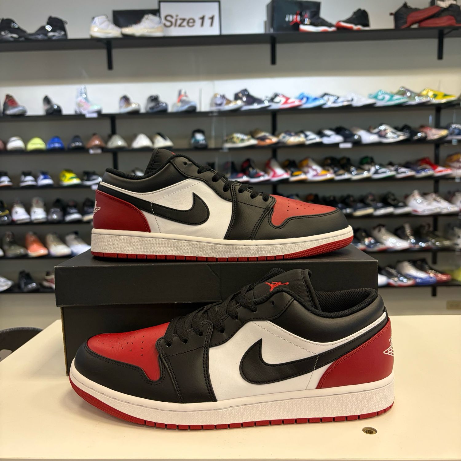 PO2 AIR JORDAN 1 LOW BRED TOE 2.0 SIZE 12