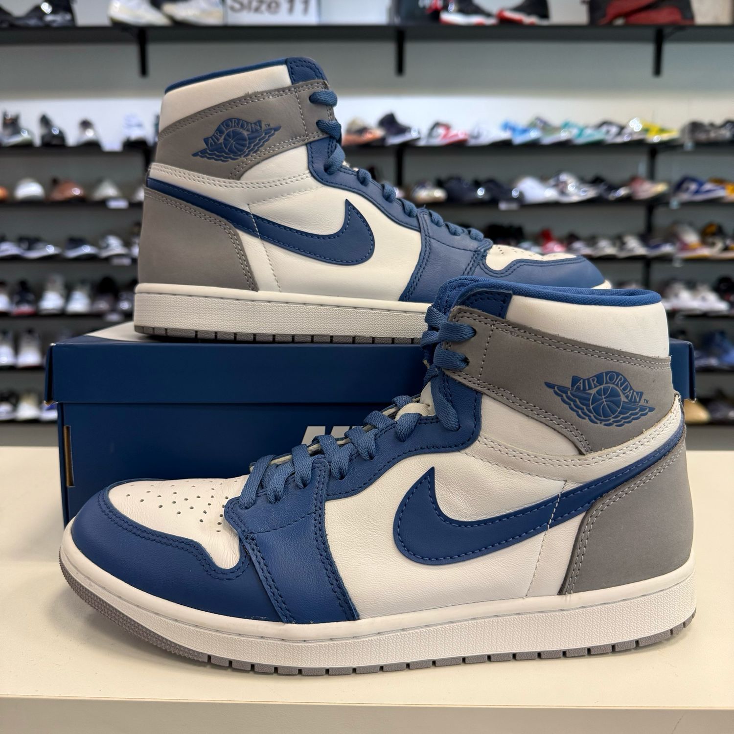 PO3 AIR JORDAN 1 TRUE BLUE SIZE 10.5