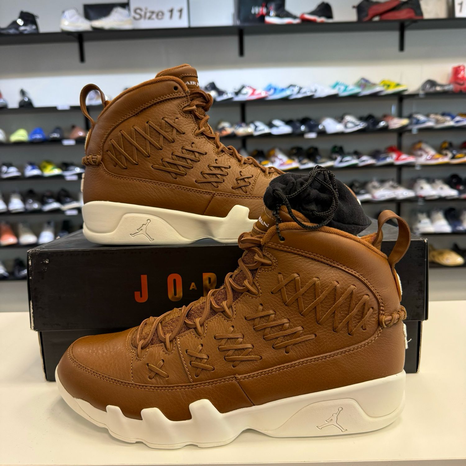 NEW AIR JORDAN 9 PINNACLE BASEBALL BROWN