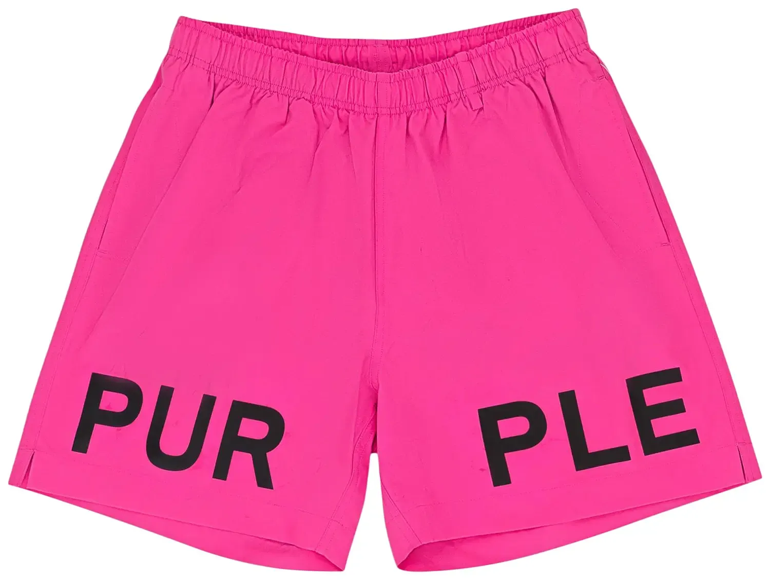 NEW PURPLE BRAND LOGO SWIM SHORTS NEON PINK SIZE