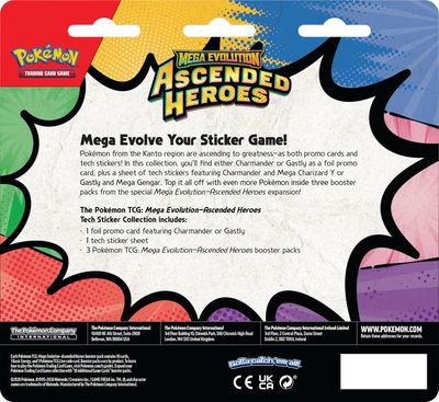 NEW POKEMON ASCENDED HEROES TECH STICKER CHARMANDER