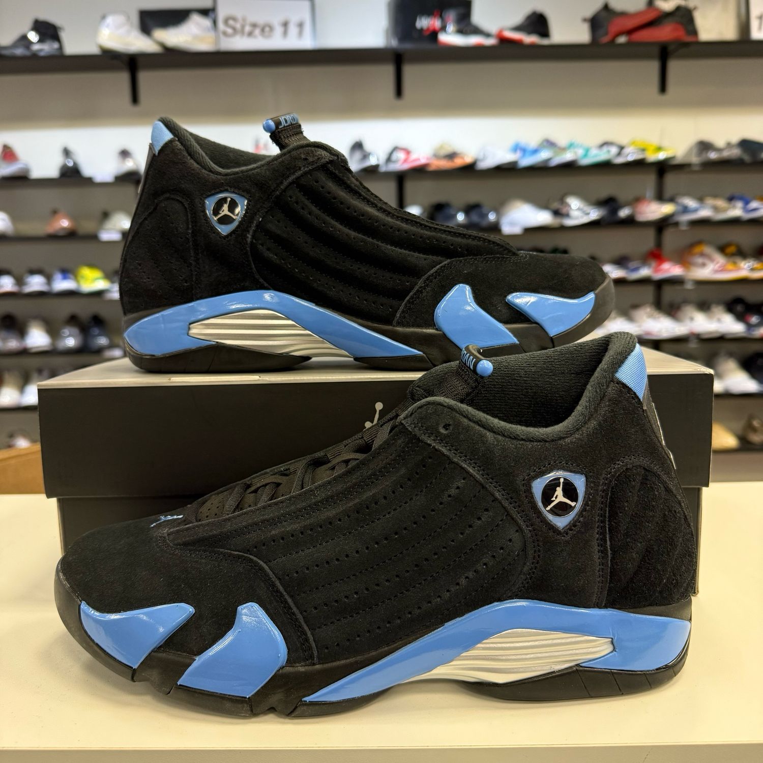 NEW AIR JORDAN 14 RETRO BLACK UNIVERSITY BLUE (2026)