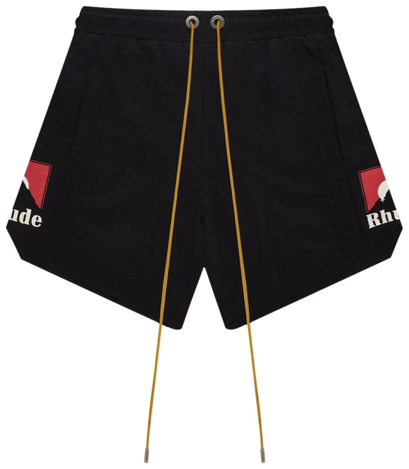 NEW RHUDE MENS MOONLIGHT LOGO SHORTS SIZE L