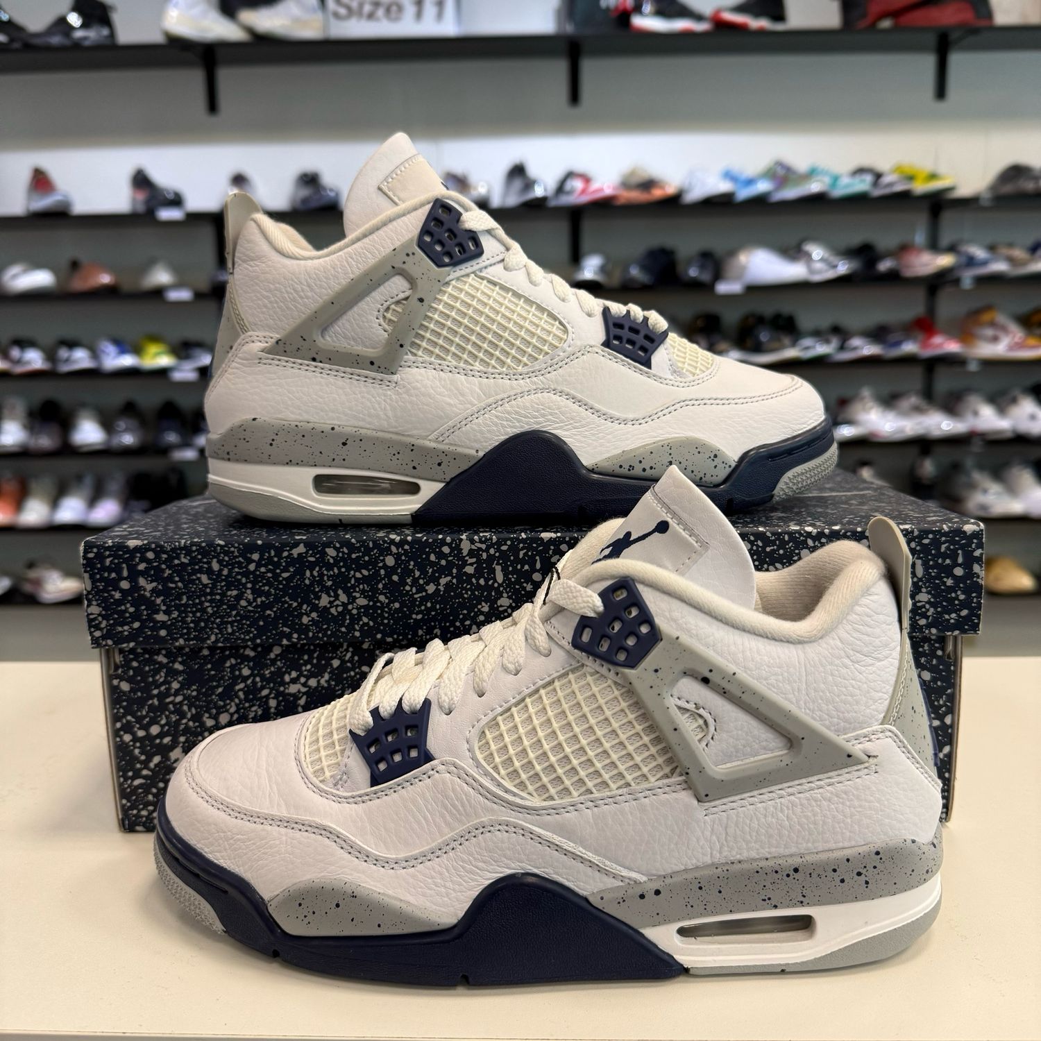 PO AIR JORDAN 4 RETRO MIDNIGHT NAVY SIZE 7