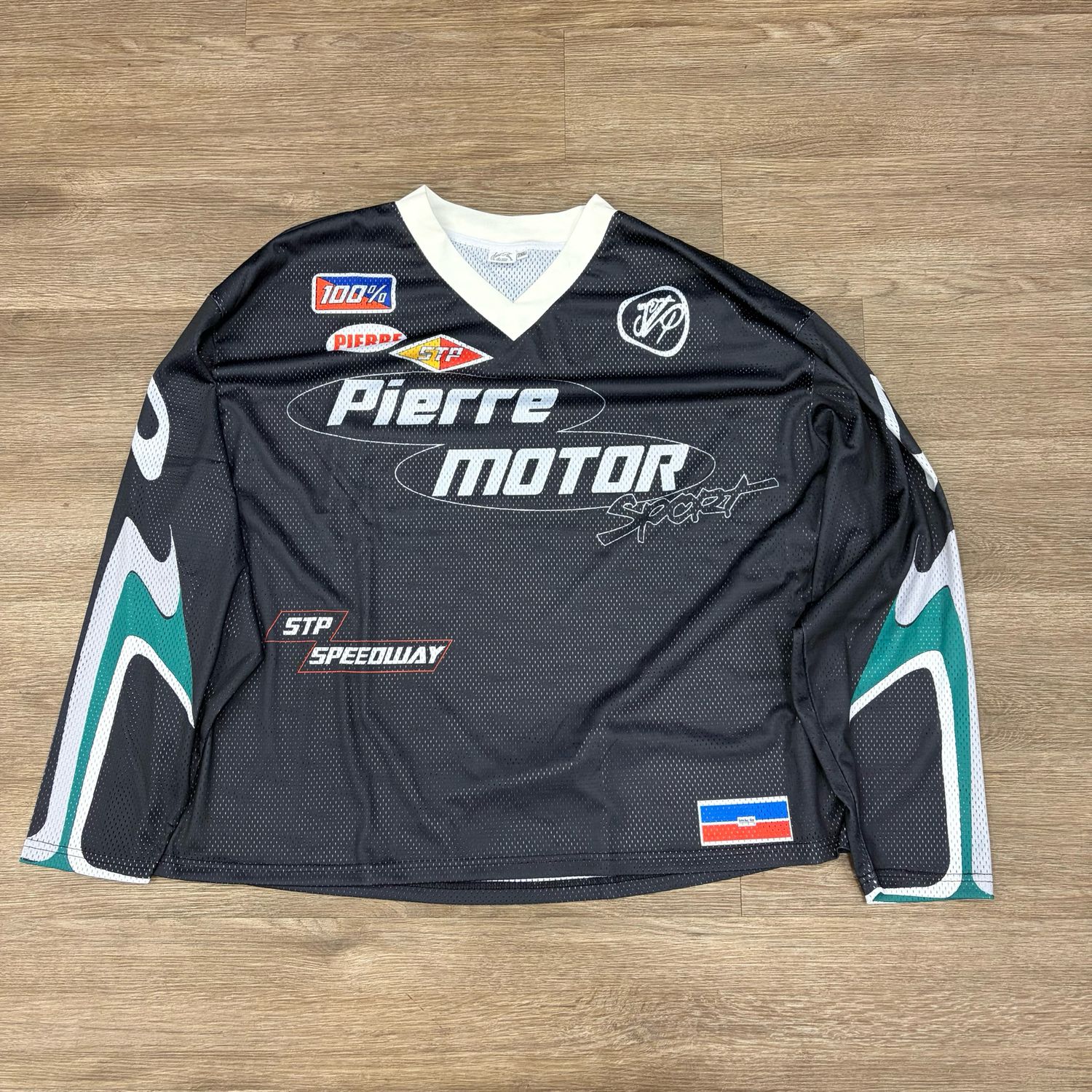 NEW ST PIERRE MOTO JERSEY BLACK